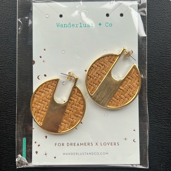 Wanderlust + Co , 18K Gold, Amber & Brown Earrings - Picture 2 of 15